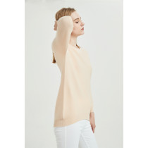 seamless cashmere supplier new design pure cashmere women sweater with high quality cashmere yarns