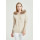 suéter de mujer de cachemira pura de diseño de moda con color natural