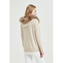 wholesale high quality fashion design pure cashmere women sweater with low price