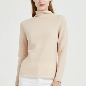 wholesale high quality cashmere seamless sweater with OEM service and low price