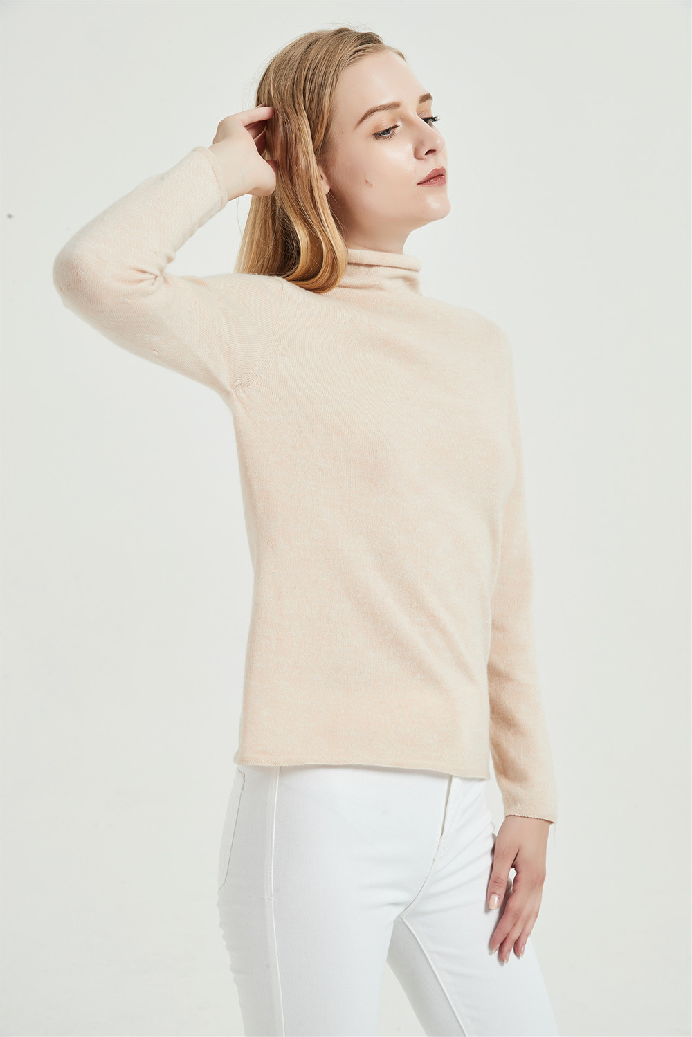 wholesale high quality cashmere seamless sweater with OEM service and ...