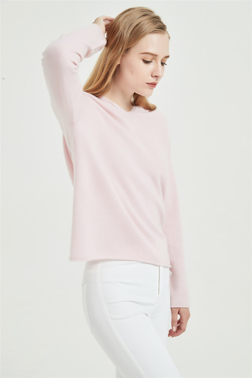 diseño de moda suéter de pura cachemira para damas con tecnología sin costuras