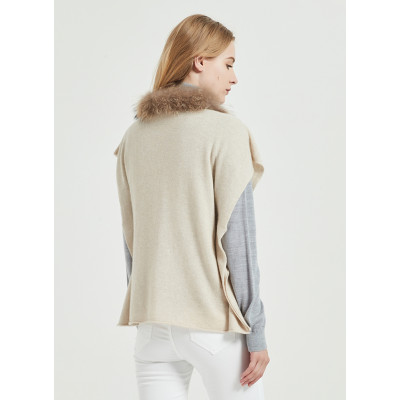 chinese cashmere knitwear supplier pure cashmere women poncho in high quality cashmere