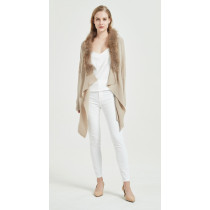 chinese cashmere sweater manufacturer fashion pure cashmere ladies cardigan in high quality cashmere yarn with cheap price
