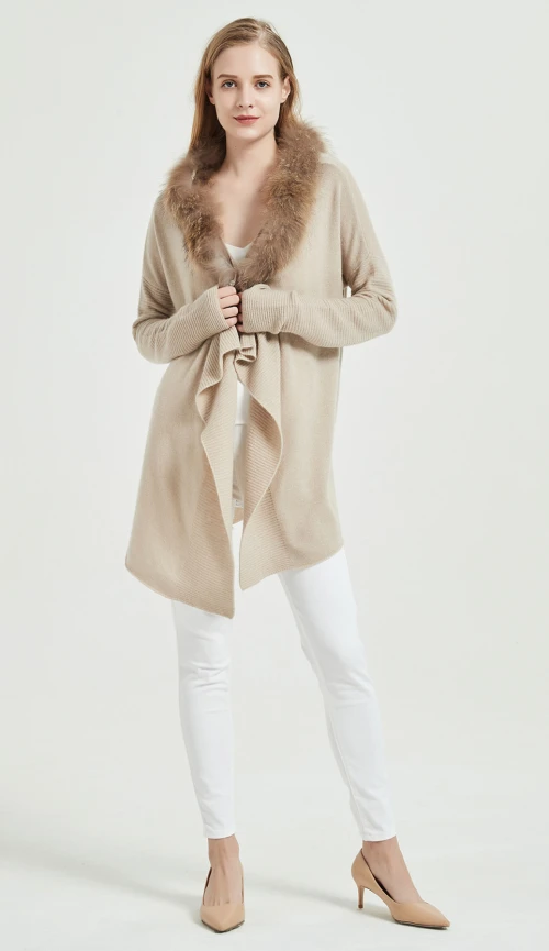 chinese cashmere sweater manufacturer fashion pure cashmere ladies cardigan cashmere yarn