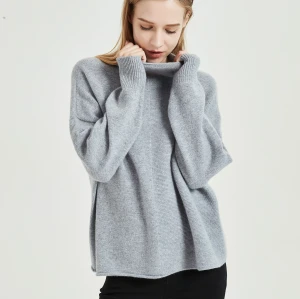 wholesale high quality pure cashmere women sweater with seamless technology with oem design