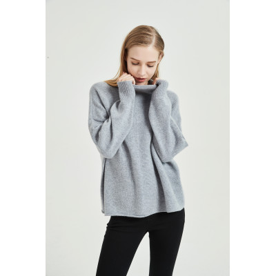 wholesale high quality pure cashmere women sweater with seamless technology with oem design