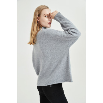 wholesale high quality pure cashmere women sweater with seamless technology with odm design