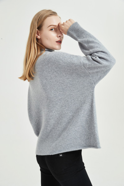 женский кашемировый свитер с бесшовной технологией