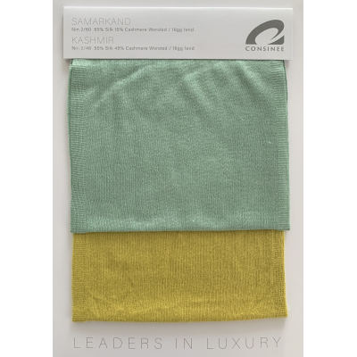 Ewsca Spring nouvelles cartes de couleur fantaisie avec mélange de cachemire en soie