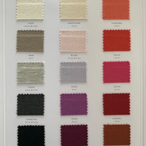 Ewsca spring new fancy color cards with silk cashmere mix