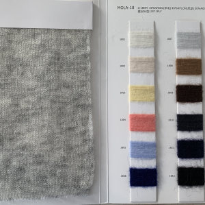 nueva tendencia de moda1 / 18nm 30% lana 30% mohair 40% mezcla de nylon hilo elegante