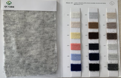 nueva tendencia de moda1 / 18nm 30% lana 30% mohair 40% mezcla de nylon hilo elegante