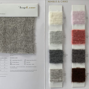 lujo sostenible 82% lana merino extrafina 18% hilo elegante de cachemira