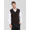 Wholesale men's long Sleeve V-neck cashmere vest for Fall Winter EM16W002s OEM China supplier