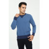 Wholesale custome design men's crew neck constrast colour cashmere sweater with cheap price China