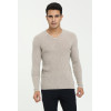 Wholesale custom design high quality men's long sleeve v-neck cashmere sweater for fall winter