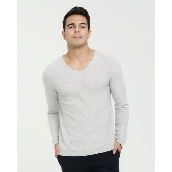 New Custom design high quality men long sleeve v-neck pure cashmere sweater cheap pirce China vendor