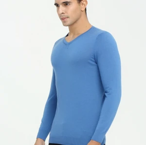New design high quality men long sleeve v-neck cashmere sweater for fall winter China supplier