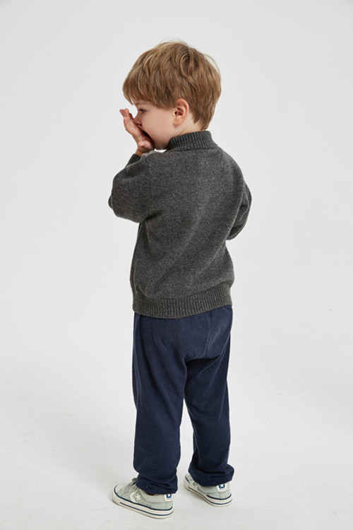 wholesale boy cashmere cardigan sweater in multi colors with pockets