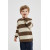Custom design wholesale boy's fashion stripped round neck pure cashmere jumper from Chinese factory