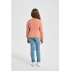 OEM design girl's extrafine merino wool blend cardigan sweater in high quality by Chinese factory