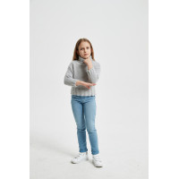 Wholesale custom - made girl's fancy yarn pullover sweater in high quality by Chinese manufacturer