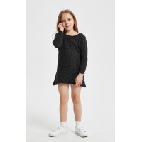 Custom-made extrafine merino wool round neck  girl sweater in multi colors by Chinese factory