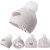 OEM Custom Design High Quality With Cheap Price Cute Baby Pure Cashmere Beanie with POM-POM