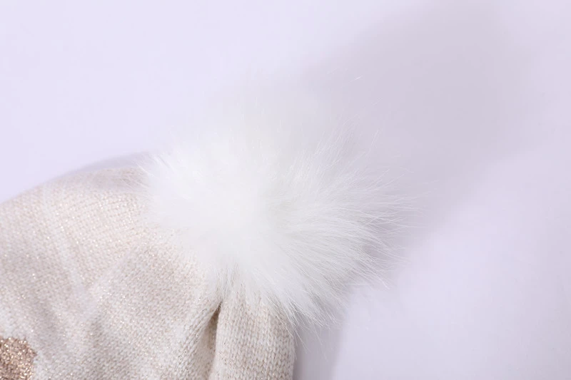 Baby Pure Cashmere Beanie with POM-POM