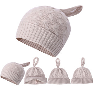 Wholesale Cable Knit High Quality Custom Design With Small MOQ Ladies Cashmere Beanie For Fall Winter