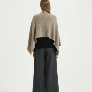 Wholesale Women's Solid Color Pure Cashmere Poncho From Chinede Vendor