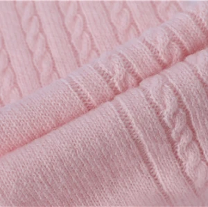 Wholesale Women's Solid Color Cable Pure Cashmere floor socks in small MOQ and factory price
