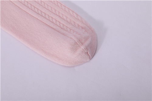 Wholesale Women's Solid Color Cable Pure Cashmere floor socks in small MOQ and factory price