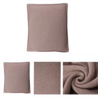 Wholesale nature Color Pure Cashmere knitted pillow in small MOQ and factory price