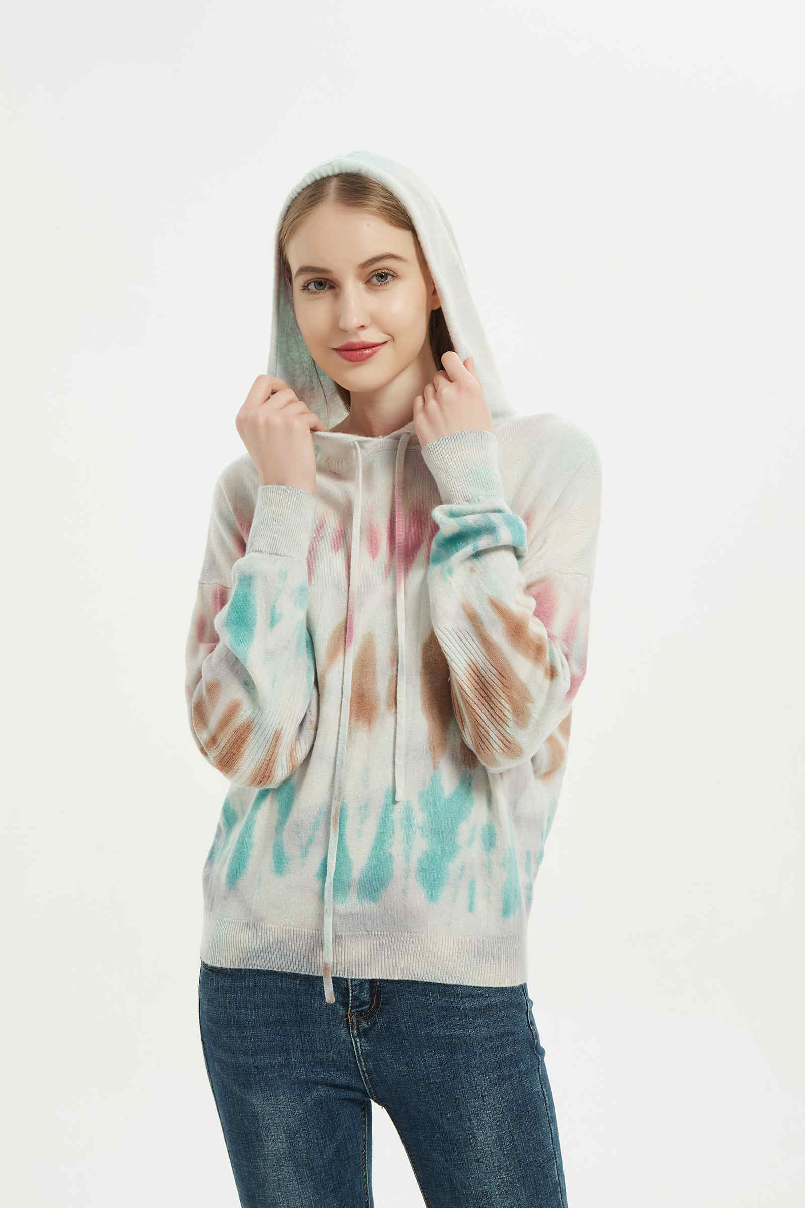 tie-dye cashmere jumper