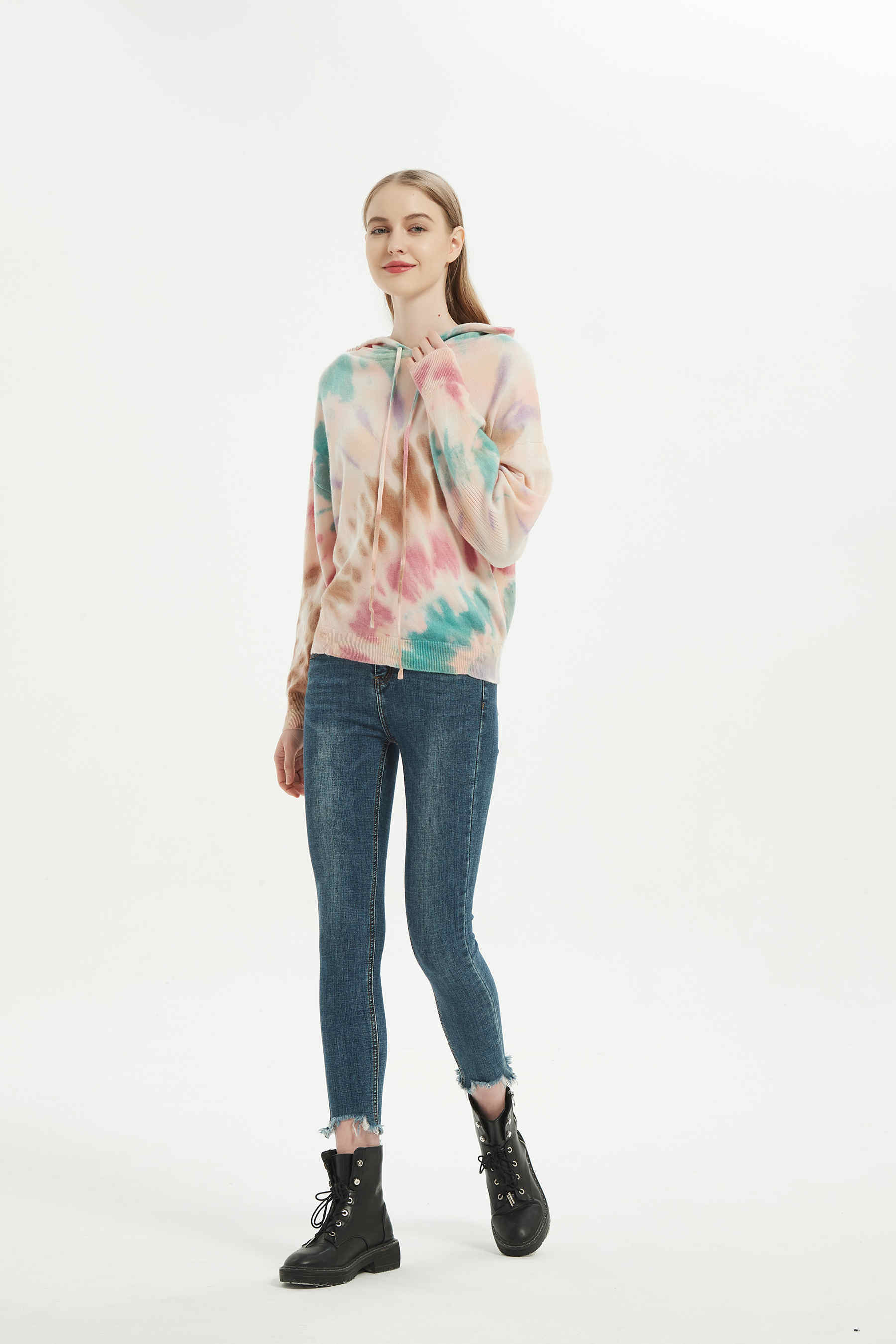 tie-dyed cashmere