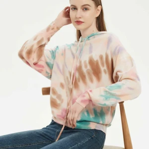 Wholesale customized 2021 latest design color tie-dyed cashmere jumpers for fall/winter