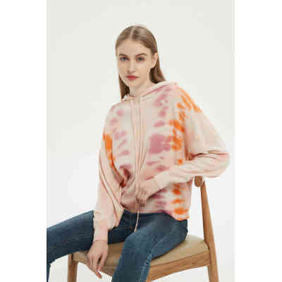 2021 the latest design tie-dye craft high quality cashmere jumper small MOQ wholesale