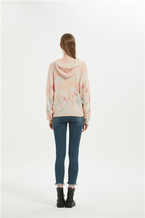 printed wool cashmere sweater