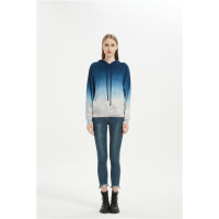 women dip dye printed wool cashmere sport wear hoodie jumper from china manufacturer