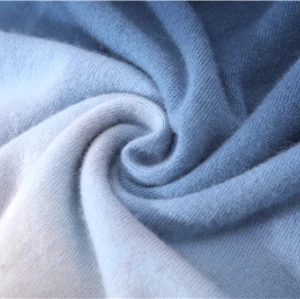 women dip dye printed wool cashmere sport wear hoodie jumper from china manufacturer