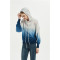 women dip dye printed wool cashmere hoodie jumper from china factory
