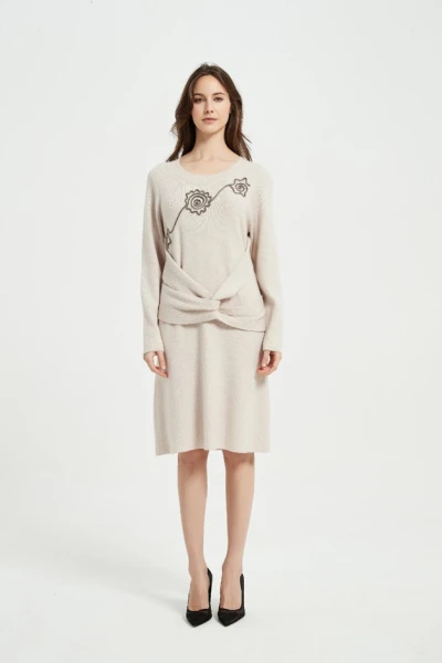 Wholesale New Arrival Women Cashmere Rope Embroidery Knitwear From China Vendor