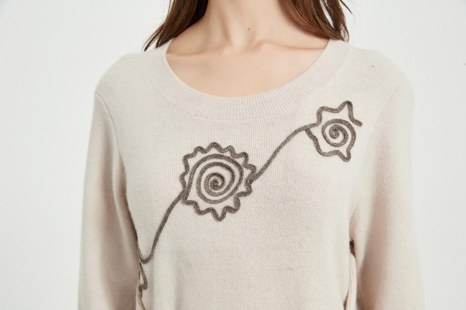 Rope Embroidery Knitwear