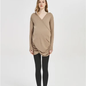 OEM ODM OBM Motherhood fashion cashmere Knitwear with pleats in factory price