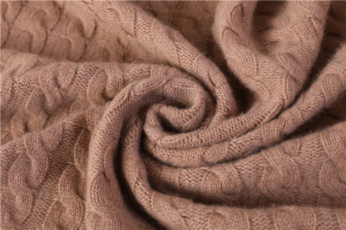 knitting pure cashmere blanket throw