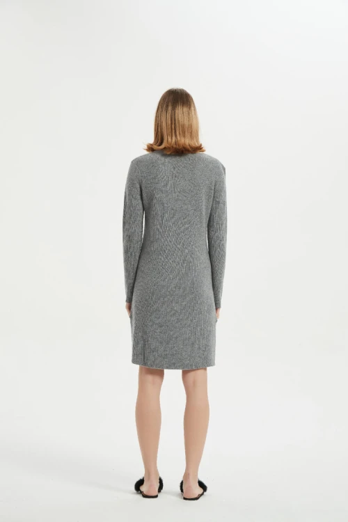 ODM Ladies Cashmere Lounge Dress From Chinese Supplier
