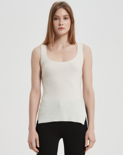 Chinese Leading Women Recycled Cashmere Tank Supplier