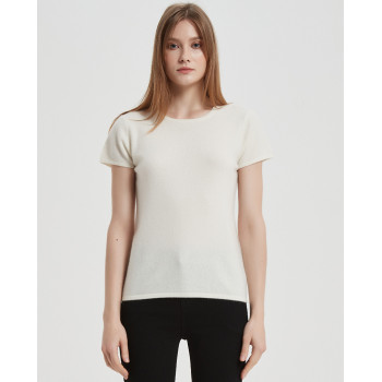 Wholesale Women Recycled Cashmere Tshirt